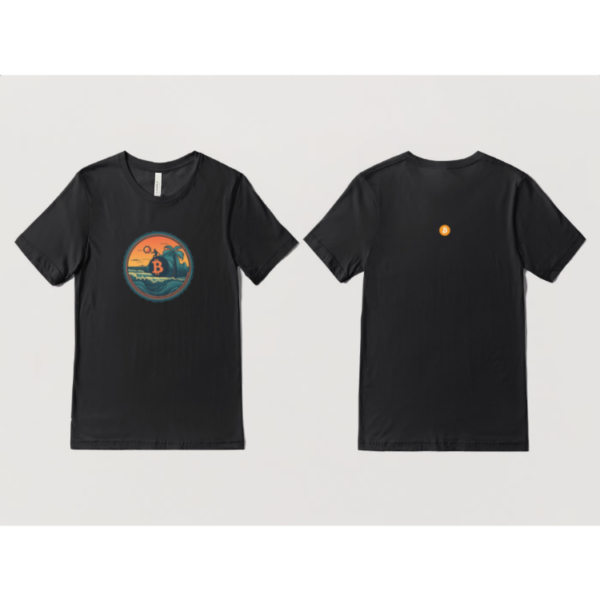 T-Shirt B-Vibes: Mountain Coin_Black