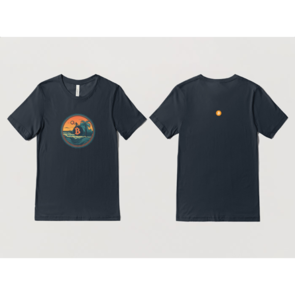 T-Shirt B-Vibes: Mountain Coin_Navy