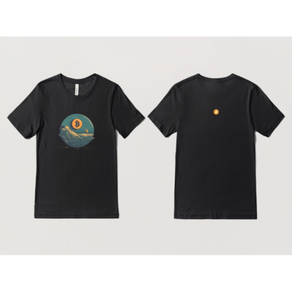 T-Shirt B-Vibes: Sail with Satoshi_Black