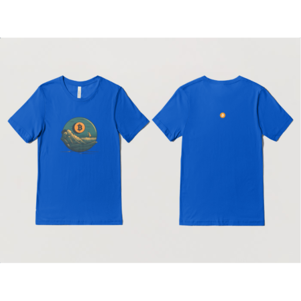 T-Shirt B-Vibes: Sail with Satoshi_Royal Blue